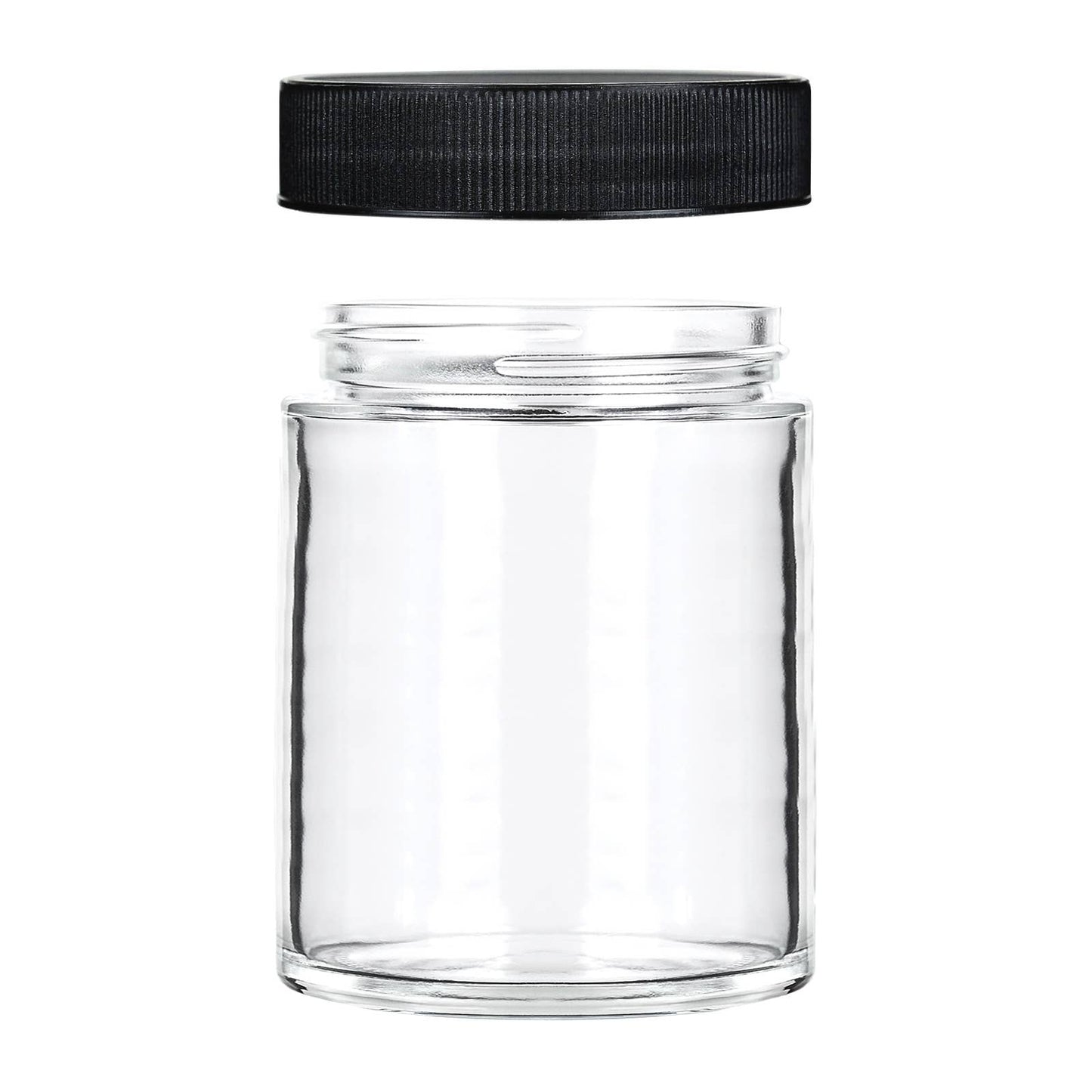 18oz/532ml Clear Glass Jar With Screw Top Caps