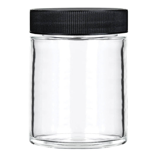 18oz/532ml Clear Glass Jar With Screw Top Caps